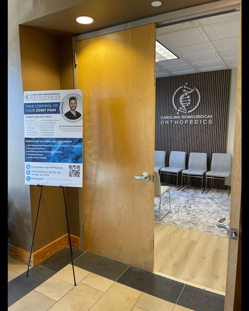 CAROLINA NONSURGICAL ORTHOPEDICS: Arthritis - PRP & Stem Cells - Sports Medicine : Raleigh Office photo 4